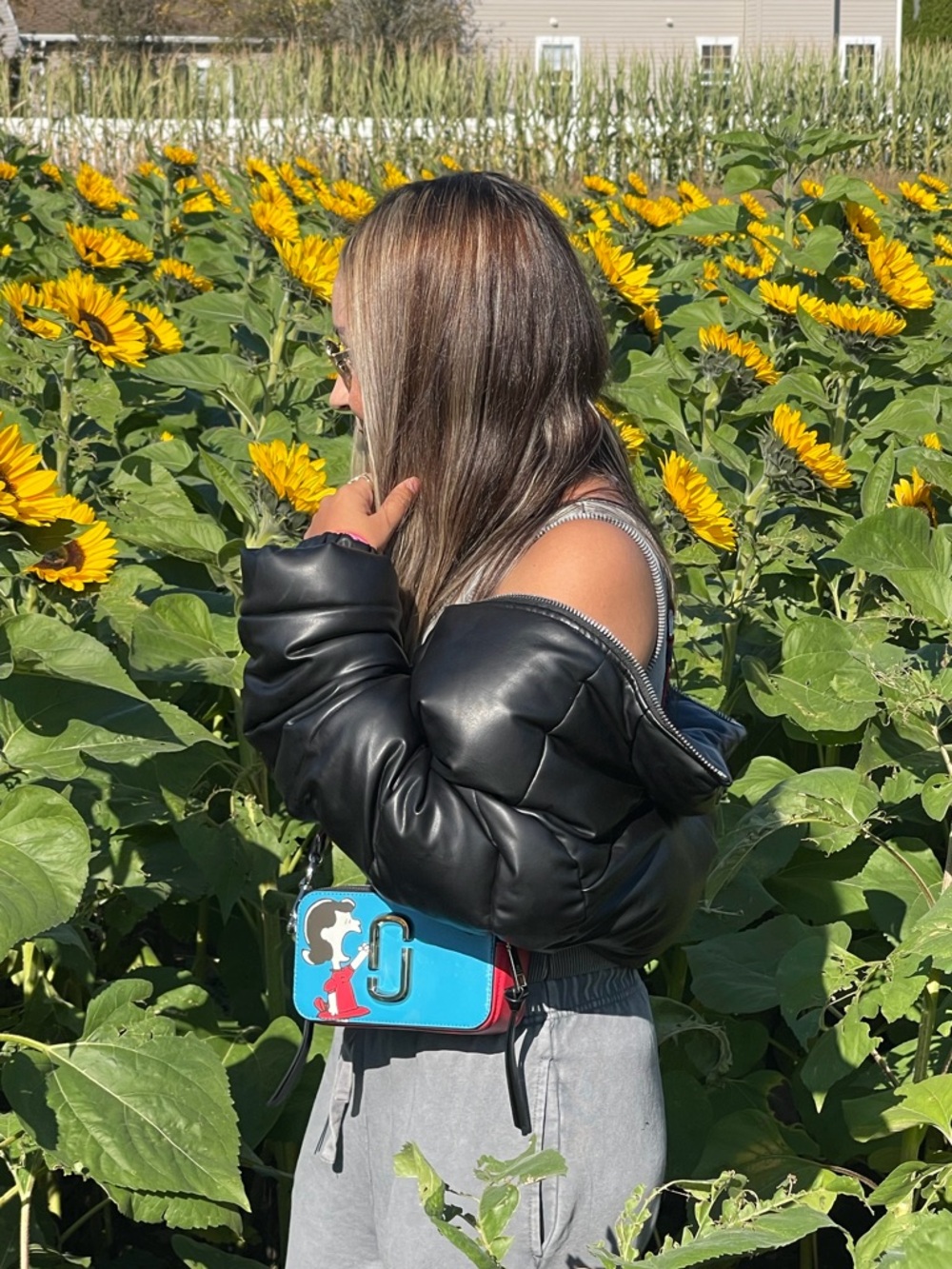 Marc Jacobs Blue & Red Lucy Graphic Snapshot Crossbody - Picture 12 of 13